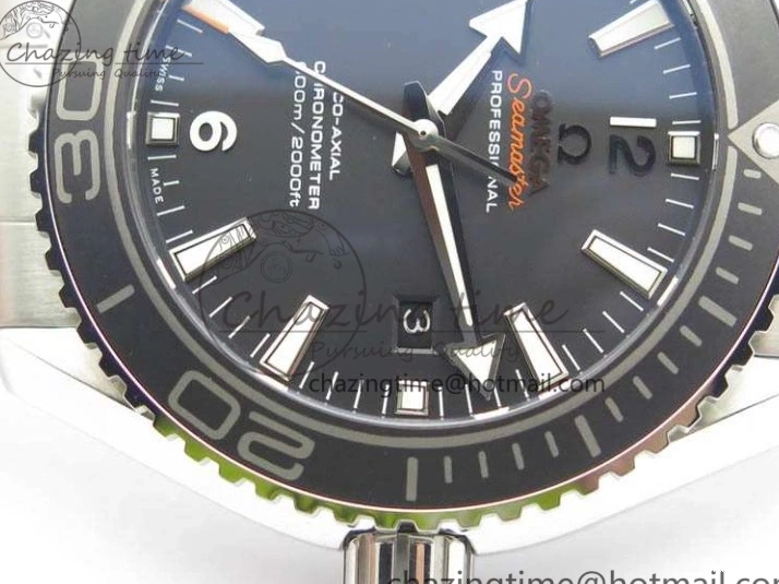 0710 Breathable Planet Ocean Pro Ceramic Bezel 45mm OMF 1:1 Best Edition On SS Bracelet A8500 (Black Balance Wheel) 8140